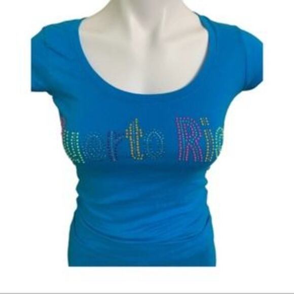 Splash Puerto Rico Baby Tee T-Shirt Size Small - Picture 1 of 4